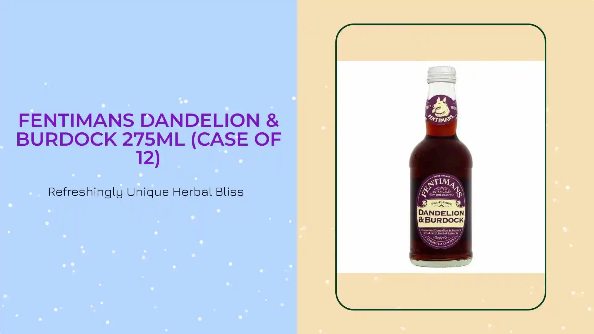 Fentimans Dandelion & Burdock 275ml (Case of 12) by@Outfy