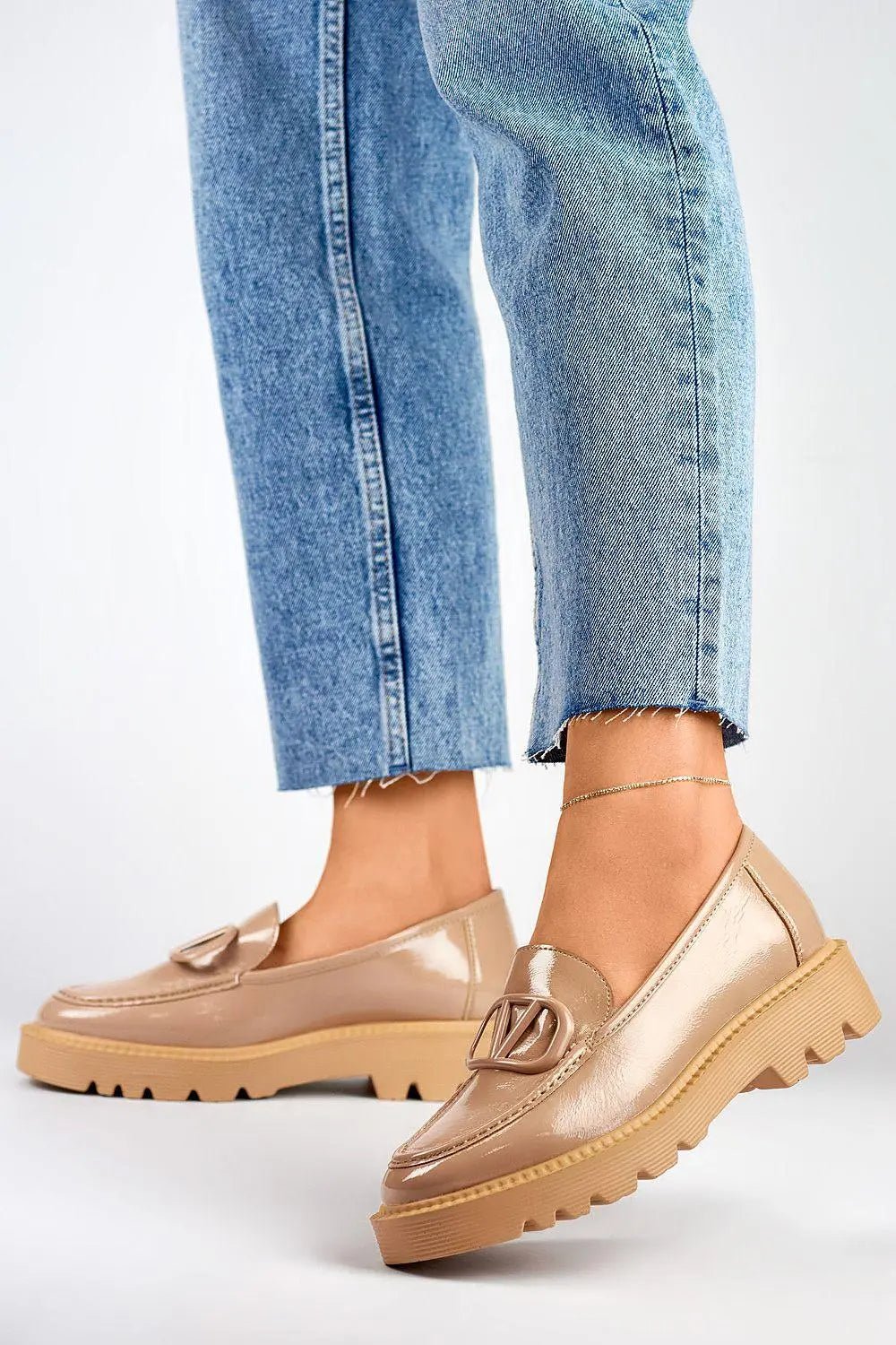 PRIMO chic, comfort and modern elegance beige shade Semi-boots - Honesty Sales