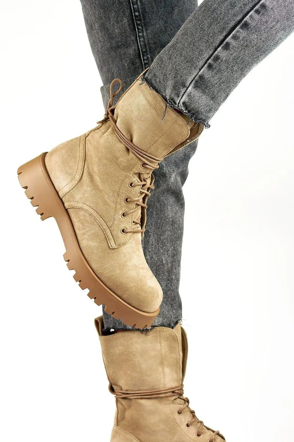 PRIMO women charming black suede baggers boots - Honesty Sales