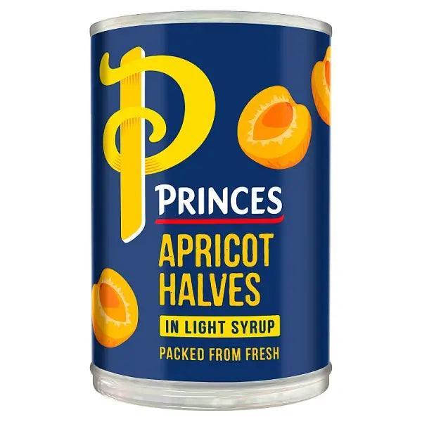 Princes Apricot Halves in Light Syrup 410g (Case of 6) - Honesty Sales