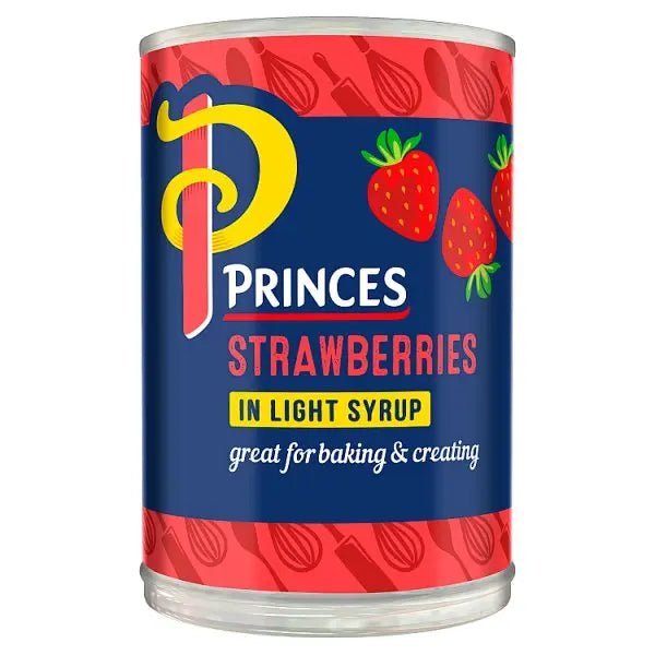 Princes Strawberries in Light Syrup 410g (Case of 6) - Honesty Sales