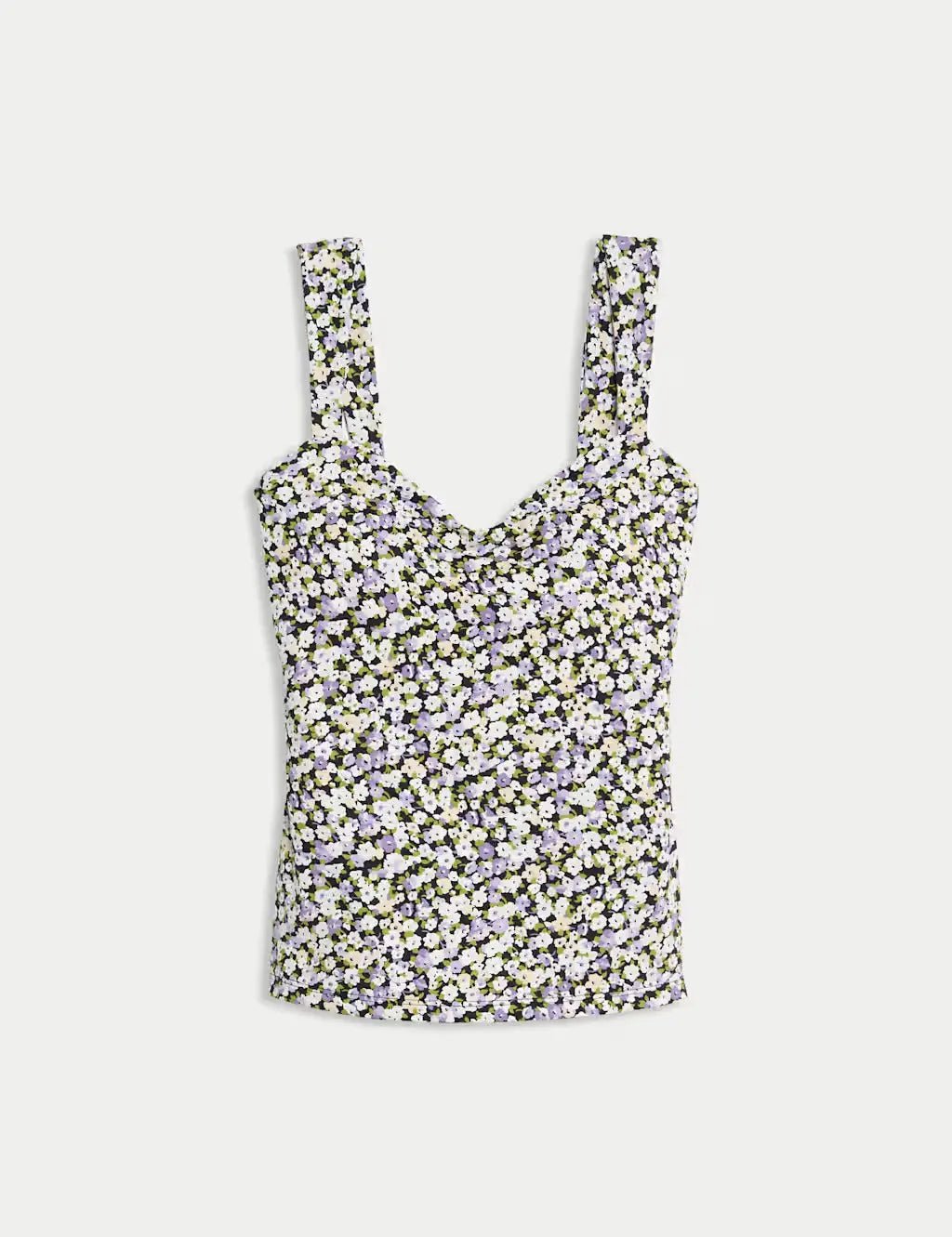 Printed Tummy Control Sweetheart Tankini - Honesty Sales
