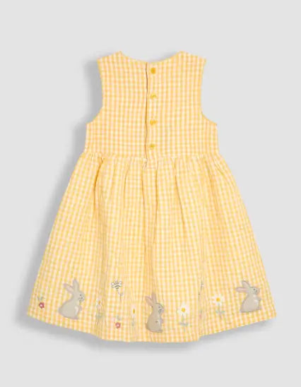 Pure Cotton Bunny Appliqué Dress (3 Mths - 16 Yrs) - Honesty Sales