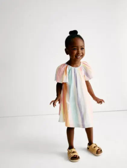Pure Cotton Rainbow Dress (2 - 8 Yrs) - Honesty Sales