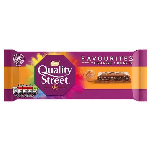 Quality Street Orange Crunch Chocolate Sharing Bar 84g (Case of 18) - Honesty Sales