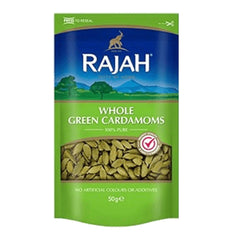 Rajah Whole Green Cardamoms (50g) - Honesty Sales