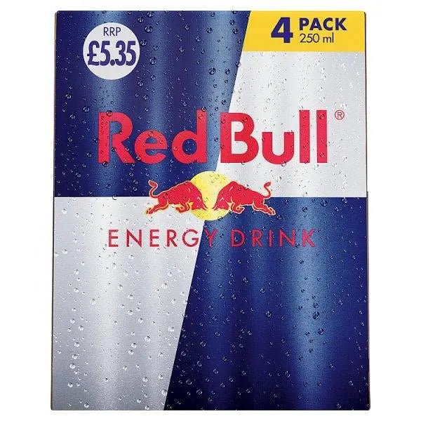 Red Bull Energy Drink 4 x 250 ml (Case of 6) - Honesty Sales