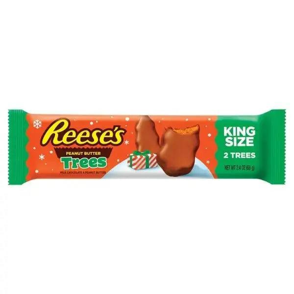Reeses 2 Milk Chocolate & Peanut Butter Trees King Size 68g (Case of 24) - Honesty Sales
