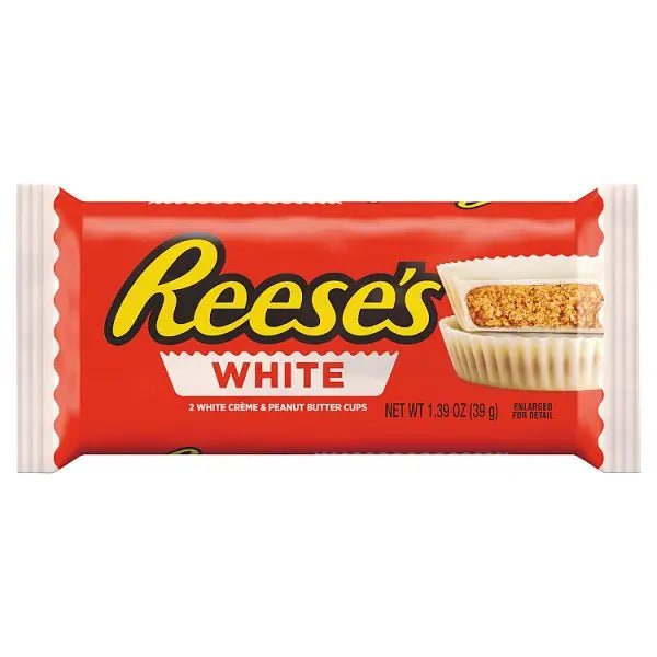 Reese's 2 White Peanut Butter Cups 39.5g (Case of 24) - Honesty Sales