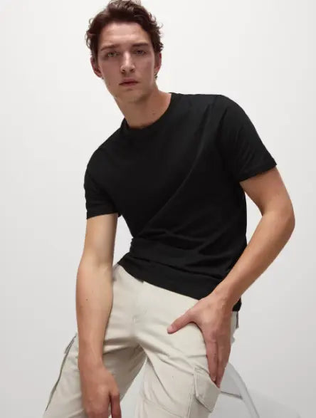 Regular Fit Pure Cotton Crew Neck T-Shirt - Honesty Sales