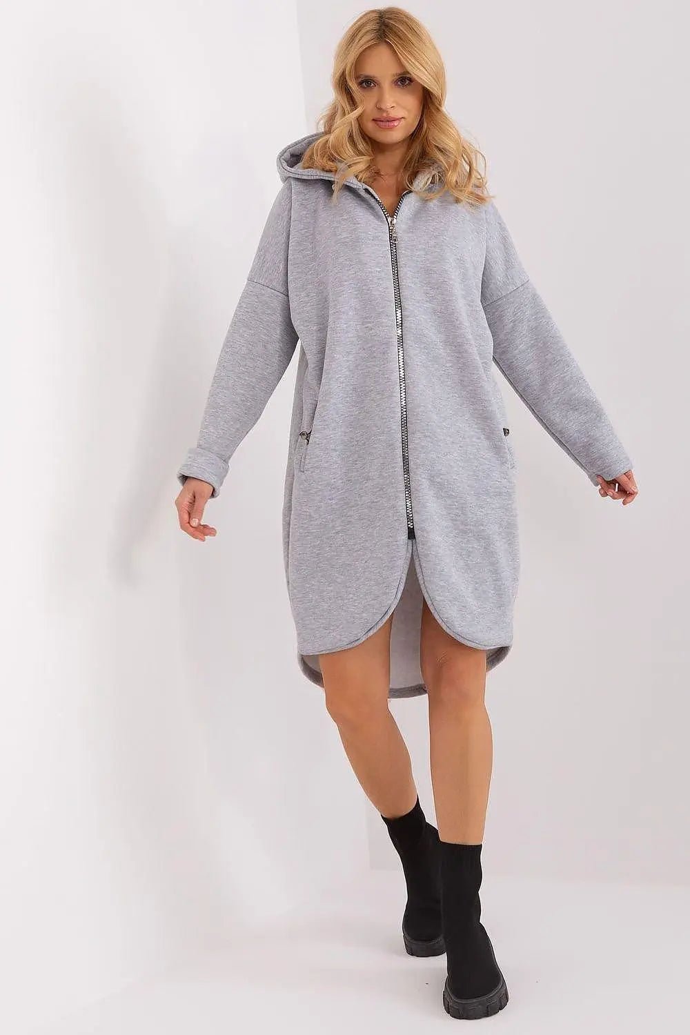 Relevance sporty style extended sweatshirt - Honesty Sales