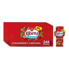 Ribena Strawberry Juice Drink 250ml PMP 65p (Case of 24) - Honesty Sales