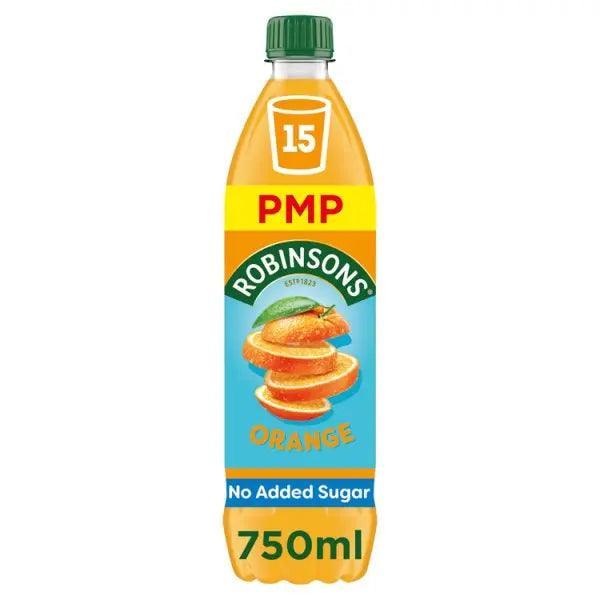 Robinsons Orange No Added Sugar Squash PMP 750ml (Case of 12) - Honesty Sales