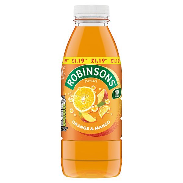 Robinsons Ready To Drink Orange & Mango Drink Bottle PMP 500ml (12 x 500ml) - Honesty Sales