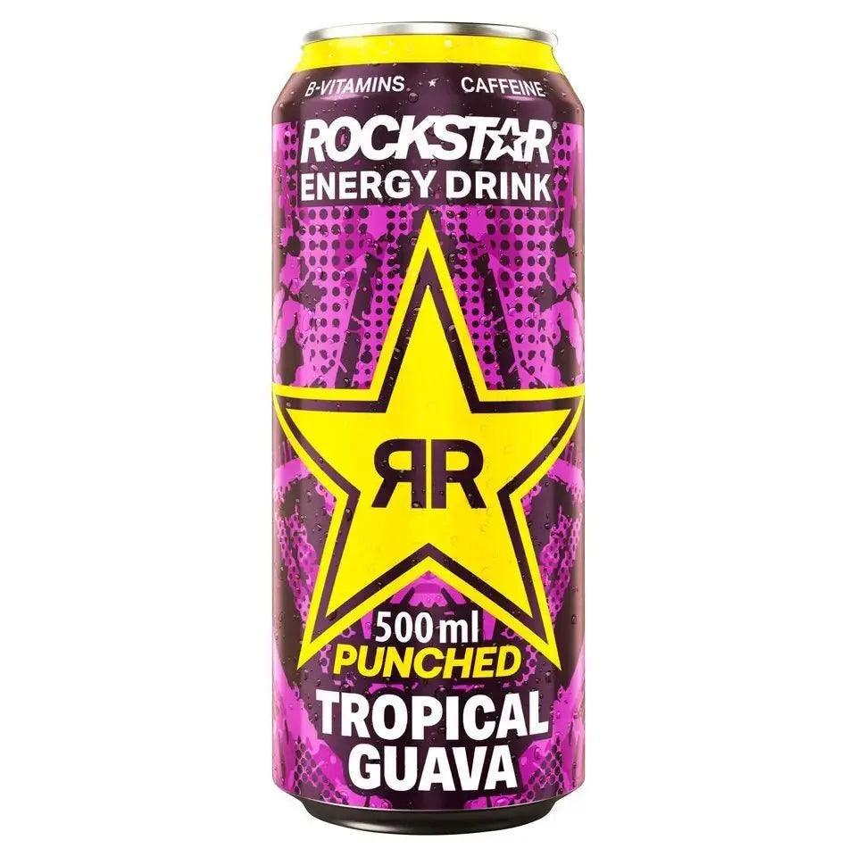 Rockstar Energy Drink Punched Tropical Guava 500ml (Case of 12) - Honesty Sales