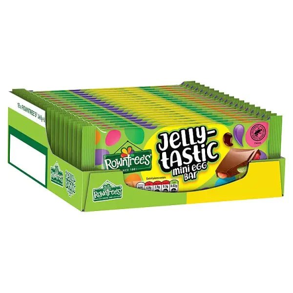 Rowntree's Jelly - Tastic Mini Egg Chocolate Sharing Bar 100g (Case of 18) - Honesty Sales