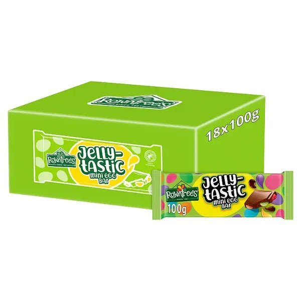 Rowntree's Jelly - Tastic Mini Egg Chocolate Sharing Bar 100g (Case of 18) - Honesty Sales