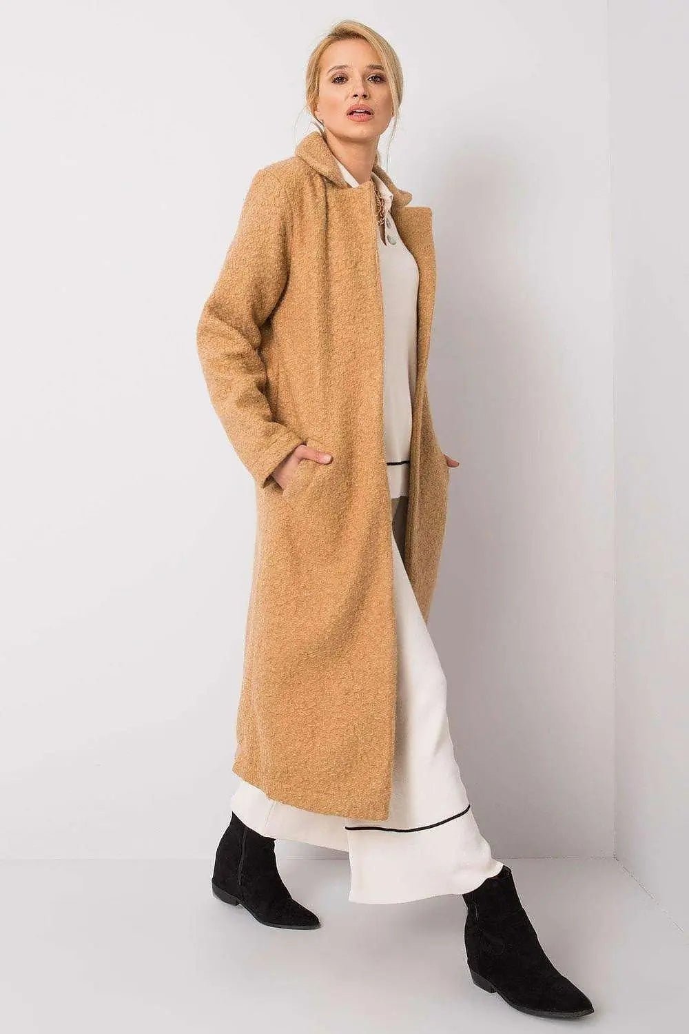 Rue Paris long sleeves, fastened womens coat - Honesty Sales