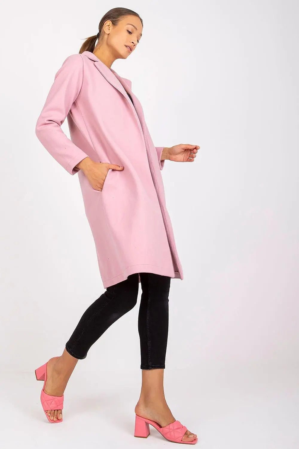 Rue Paris womens unlined, long-sleeved, unbuttoned coat - Honesty Sales