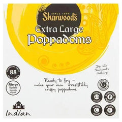 Sharwoods Extra Large Plain Poppodoms 1kg - Honesty Sales