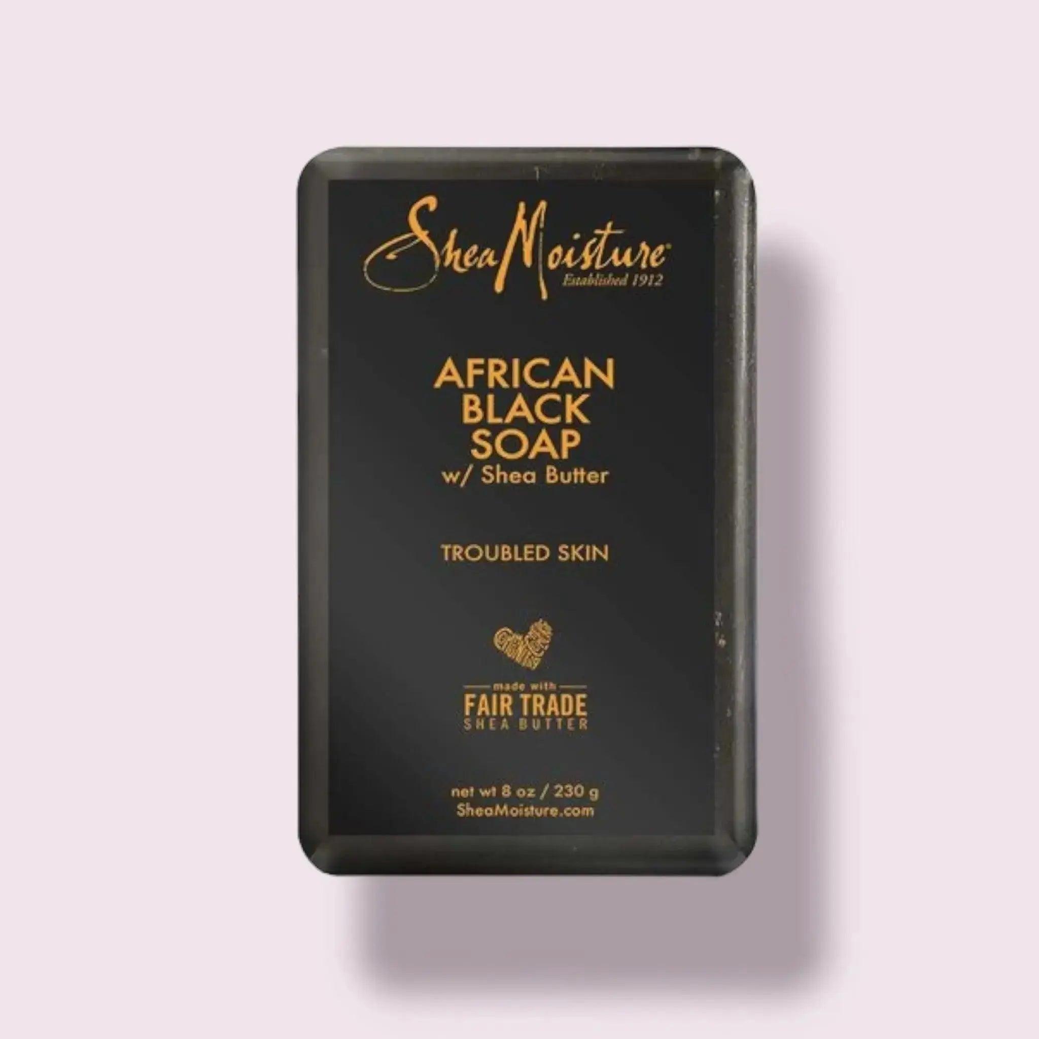 SheaMoisture African Black Soap Bar - Black - Honesty Sales