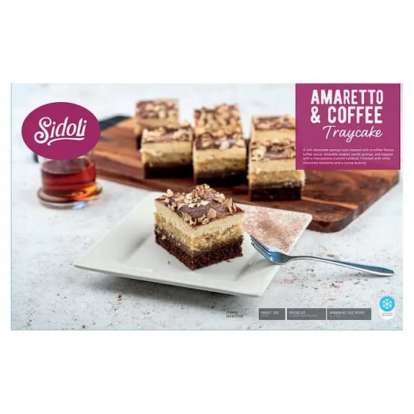 Sidoli Amaretto & Coffee Traycake 2.450kg - Honesty Sales