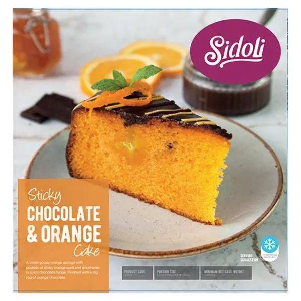 Sidoli Sticky Chocolate & Orange Cake 1.900kg - Honesty Sales