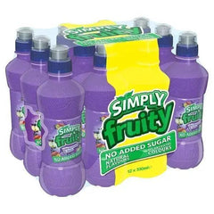 Simply Fruity Blackcurrant and Apple 330ml Bottle (Case of 12) - Honesty Sales