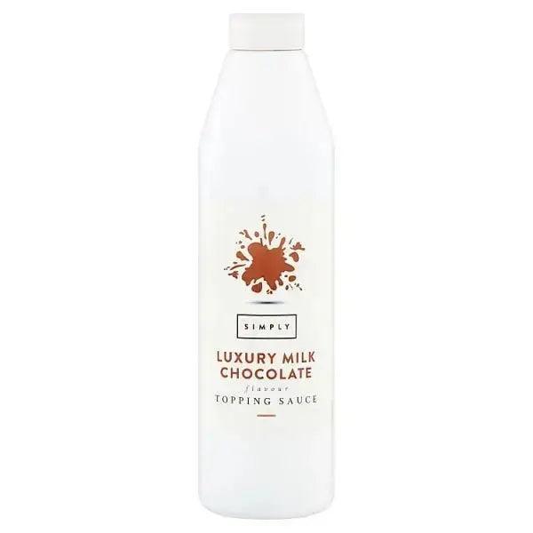 Simply Luxury Milk Chocolate Flavour Topping Sauce 1kg - Honesty Sales