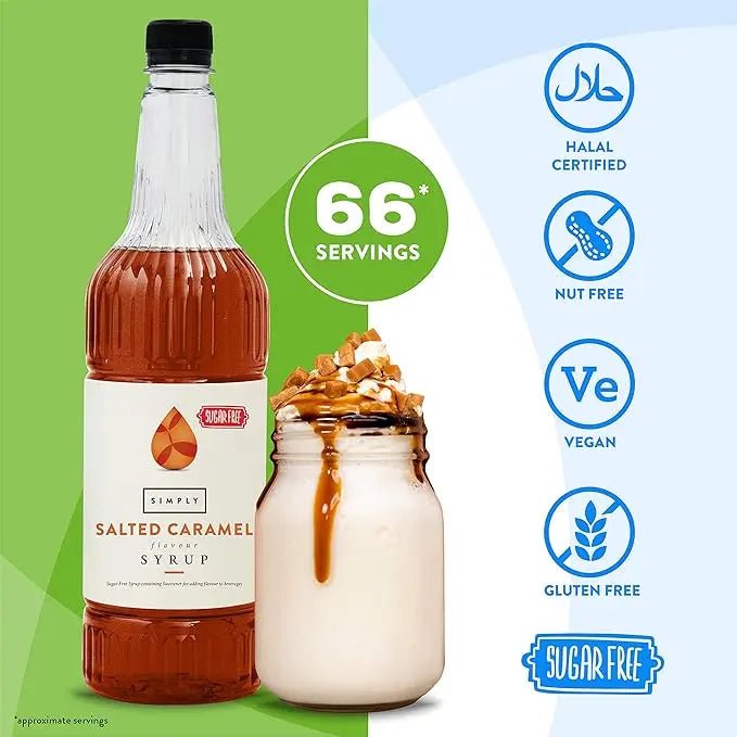 Simply Sugar Free Salted Caramel Syrup - Honesty Sales