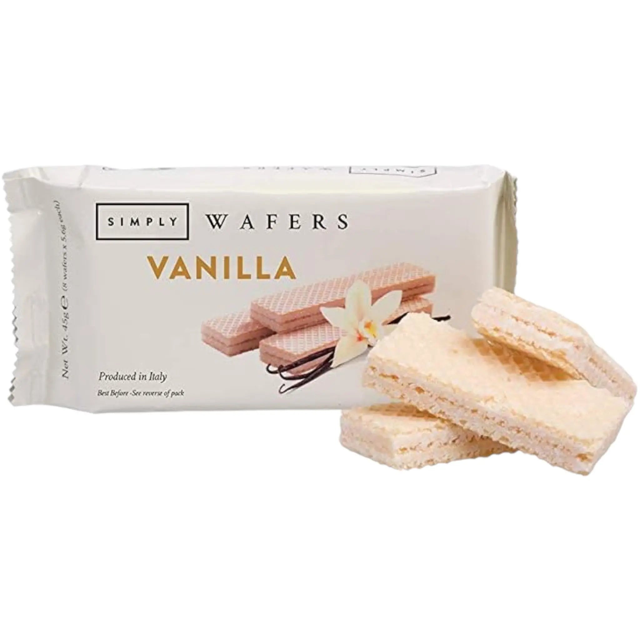 Simply Vanilla Wafers 45g - Pack of 20 - Honesty Sales