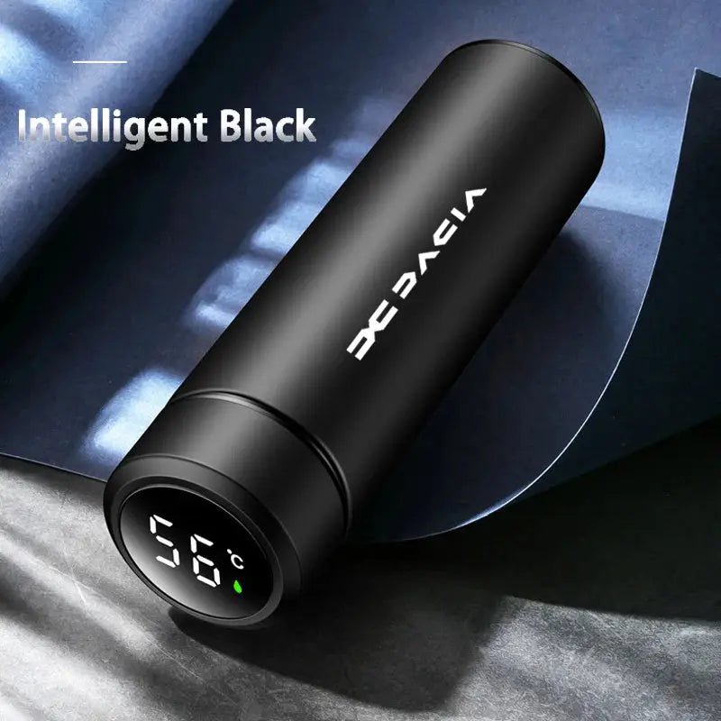 Smart Thermos Water Bottle with LED Temperature Display – Car Accessory for Dacia Duster, Logan, Spring, Sandero Stepway, Dokker, Lodgy - Honesty Sales