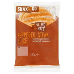 Snax on the Go Peppered Steak Slice 150g (Case of 6) - Honesty Sales