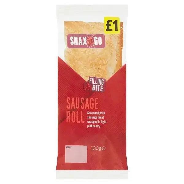 Snax on the Go Sausage Roll 130g (Case of 6) - Honesty Sales