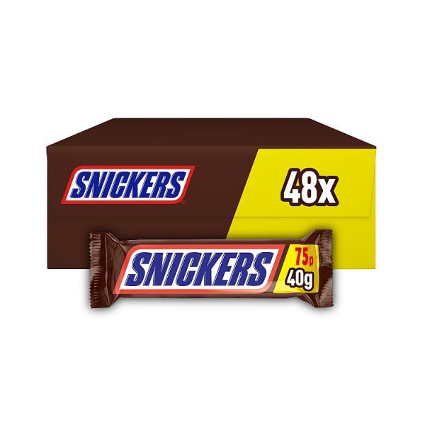 Snickers Peanut & Chocolate Bar 40g (48 x 40g) - Honesty Sales
