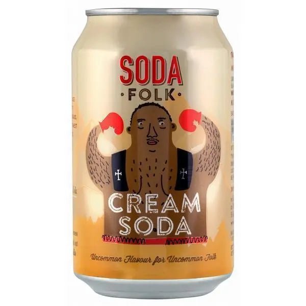 Soda Folk Cream Soda 330ml Can (Case of 24) - Honesty Sales