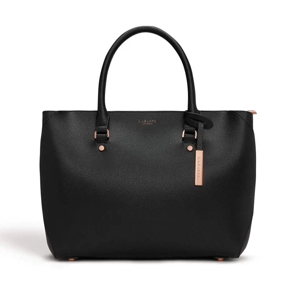 Sophie Black Vegan Tote Bag - Honesty Sales