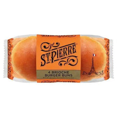 St Pierre 4 Brioche Burger Buns - Honesty Sales