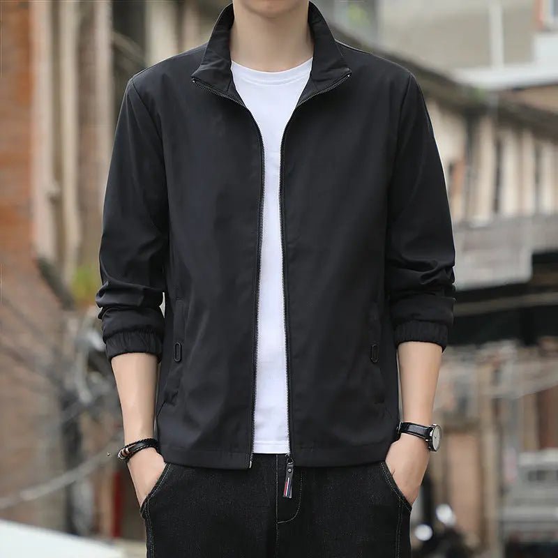 Stand Collar Jacket Men's Coat - Honesty Sales