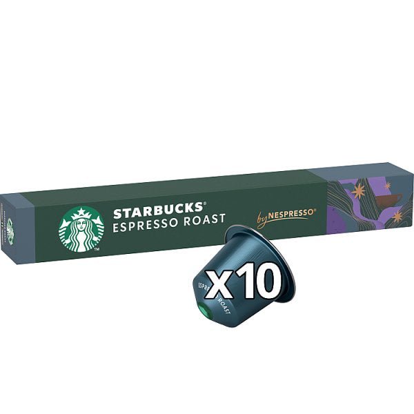 Starbucks® by Nespresso® Dark Espresso Roast Coffee Capsules X10 (12 x 10pk) - Honesty Sales