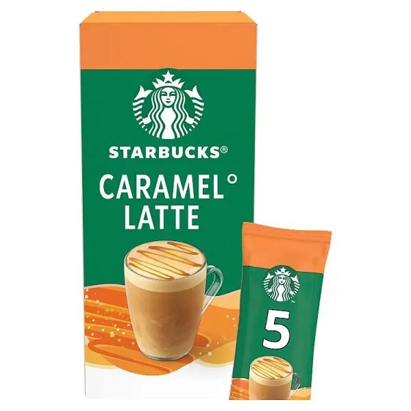 Starbucks Caramel Latte Instant Coffee Sachets 5 x 23g (Case of 6) - Honesty Sales