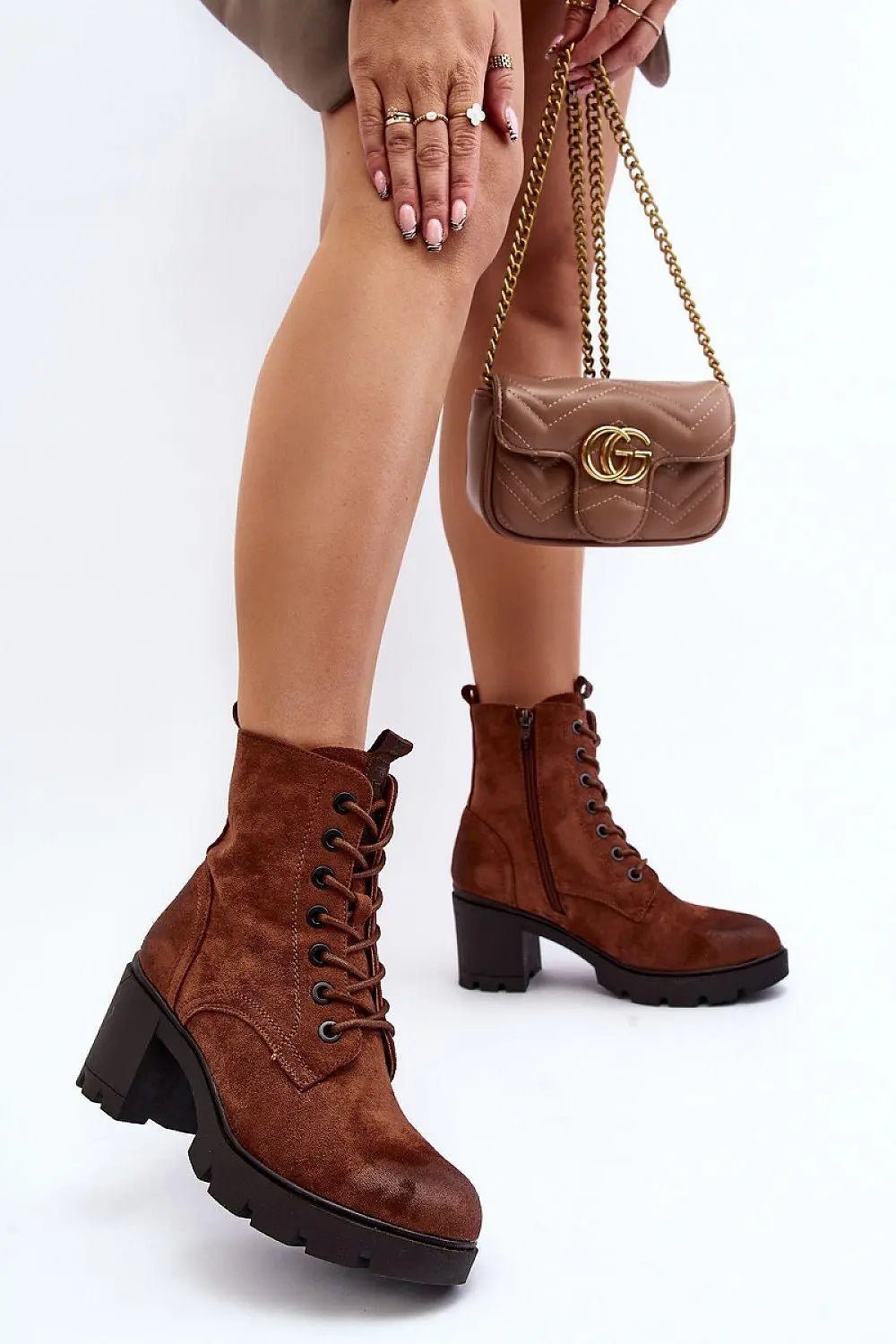 Step in style women's boots made of eco-suede - Honesty Sales