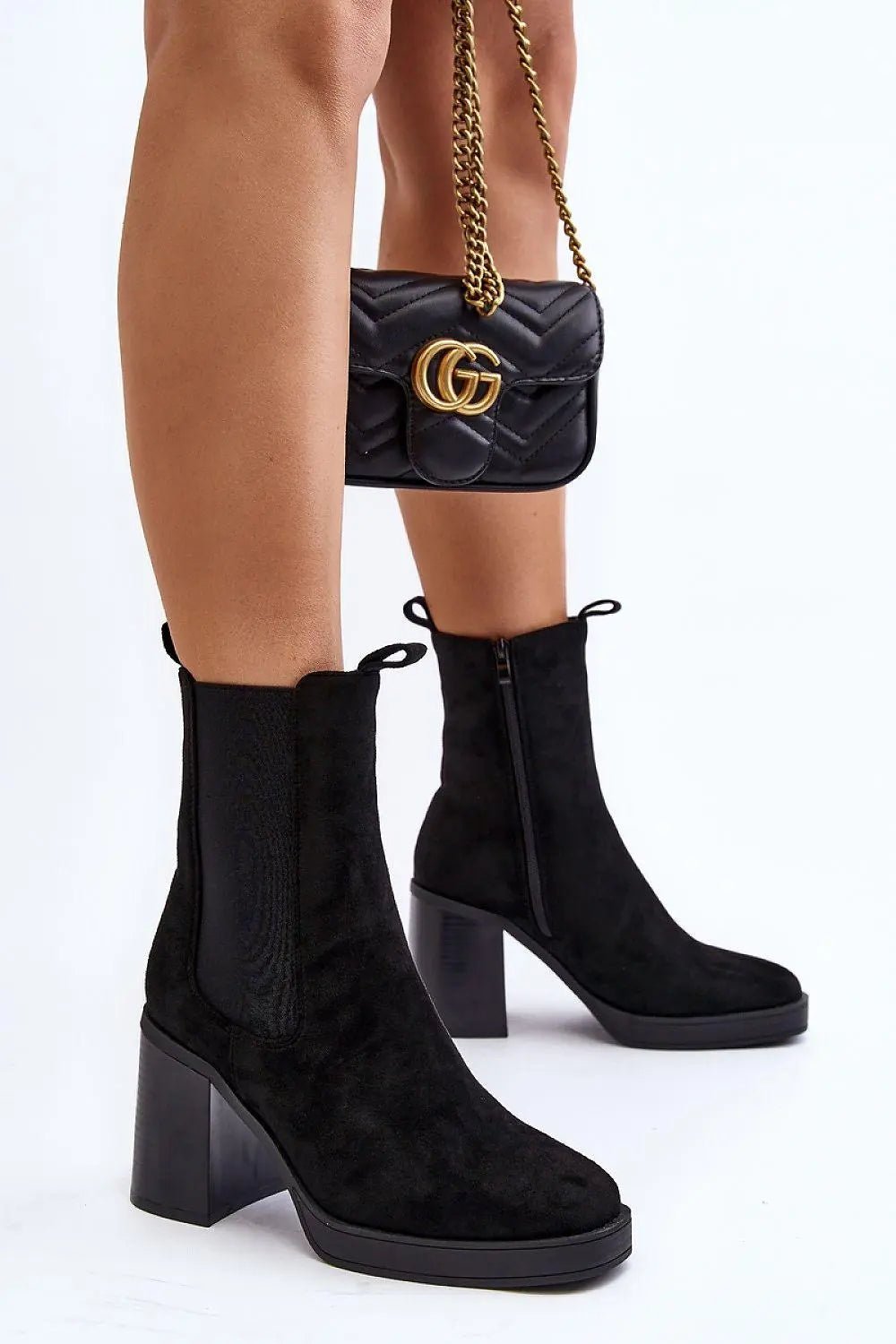 Step in style women's boots made of eco-suede - Honesty Sales