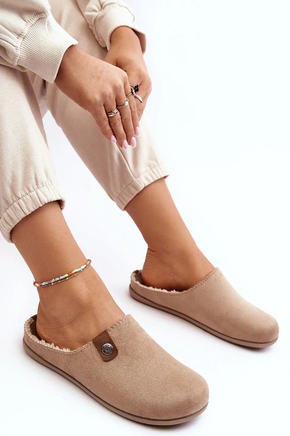 Step in style Women's home shoes made of textile material - Honesty Sales