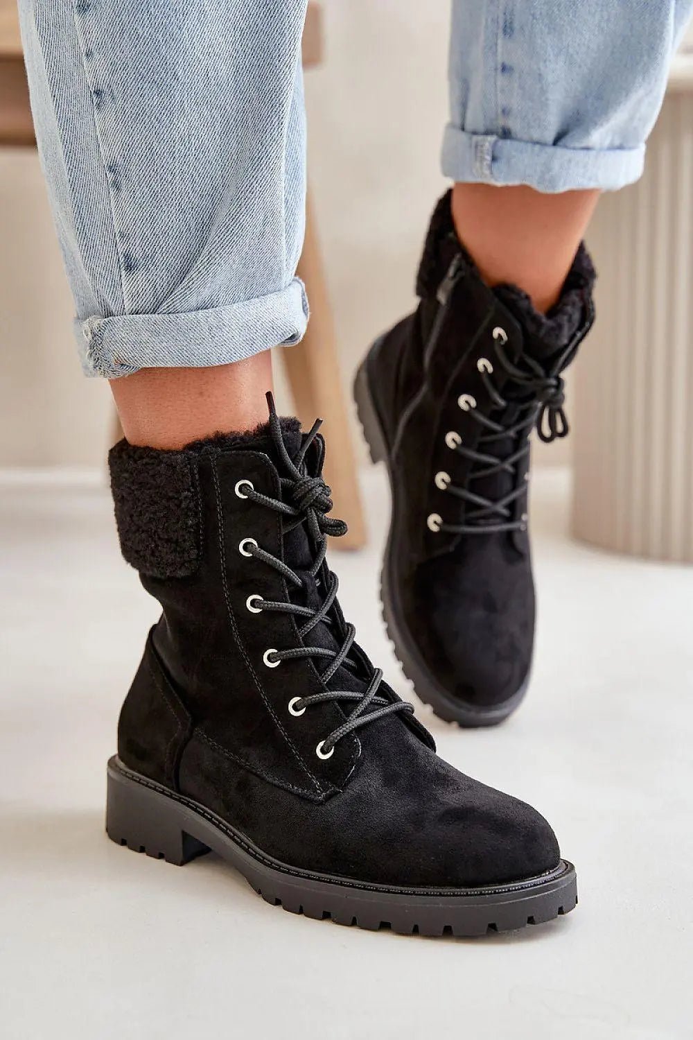Step in style Women's soft eco suede ankle boots - Honesty Sales