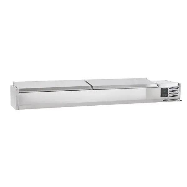 Sterling Pro Cobus SPT2000-330-SS Topping Well, Stainless Steel Lid, 10 x GN1/4 - Honesty Sales