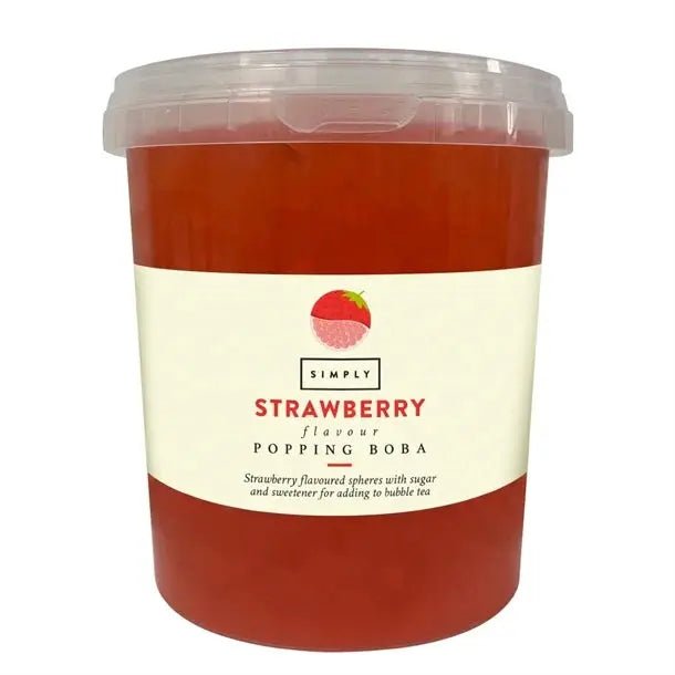 Strawberry Popping Boba 870g - Pack Of 4 - Honesty Sales