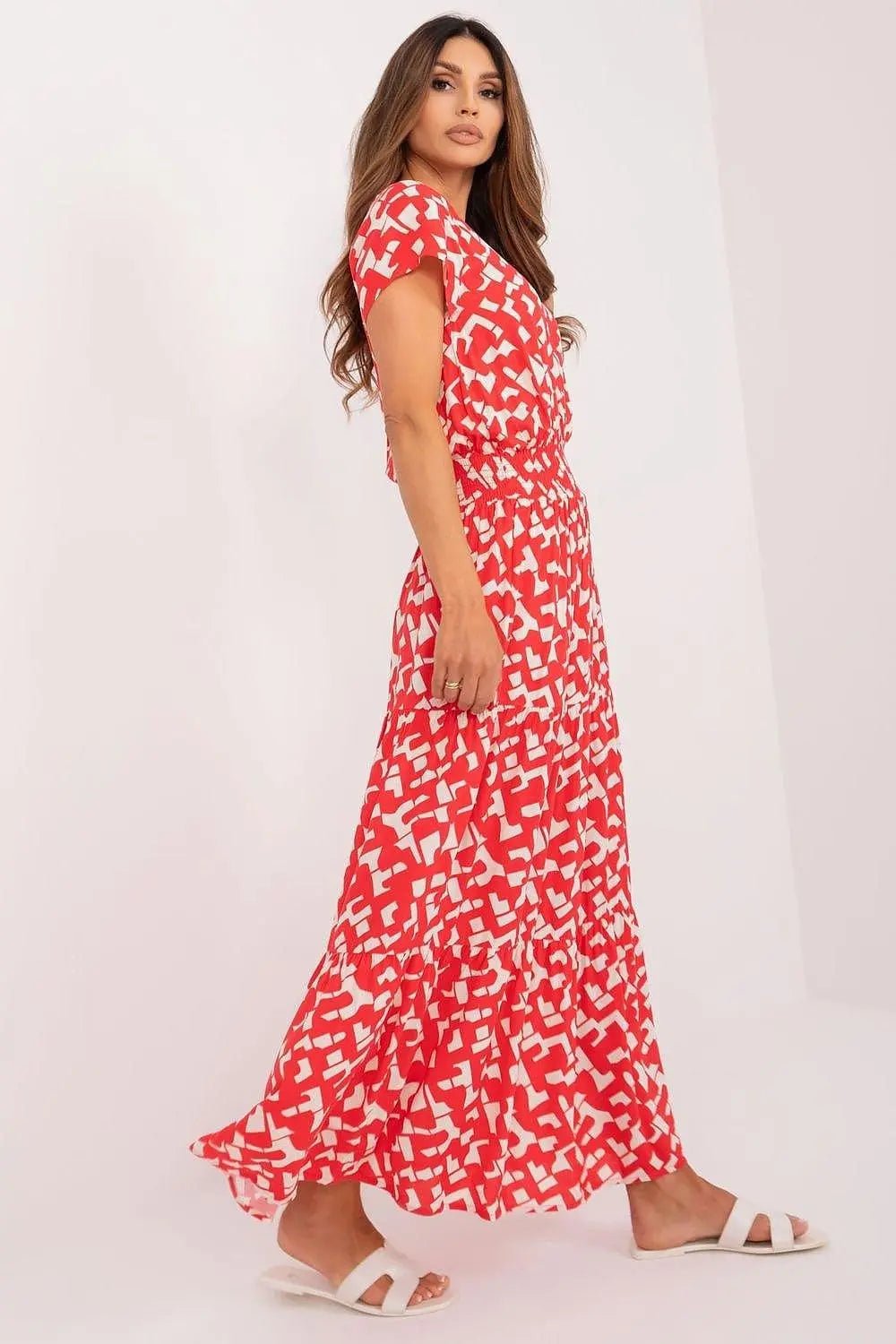 Sublevel flared fashionable summer daydress - Honesty Sales