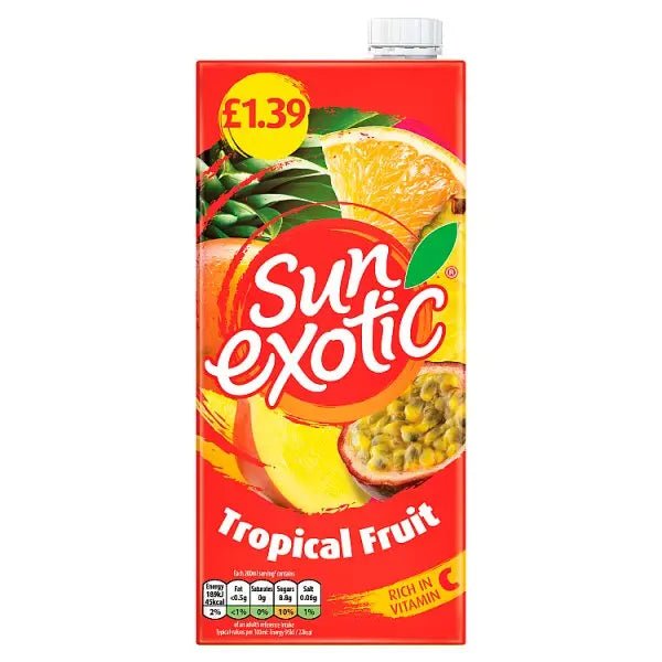 Sun Exotic Tropical Fruit 1 litre (Case of 12) - Honesty Sales