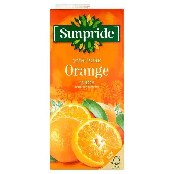 Sunpride Orange Juice 1 Litre (Case of 12) - Honesty Sales